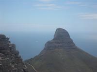 Paragliders gliding from Lion's Head