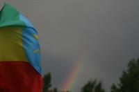 Even the rainbow gods were supporting Ethiopia