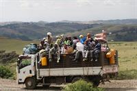 Locals hitching a lift