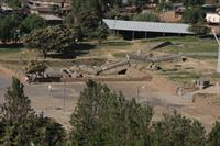 The fallen stelae collapsed during erection in the 3rd century