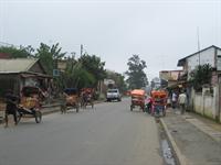 Pousse-pousse rickshaws