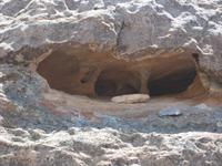 A wind eroded cave