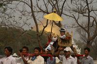 The children are carried above ground