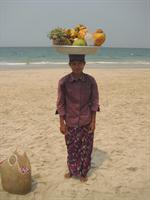 Fruit seller on Ngapali Beach