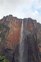 A cessna fly over the falls