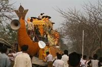 The hearse is shaped like a boat